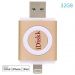 iDiskk ID32G Flash disk 32 GB 2v1 IDISKK pro Apple iPhone/MacBook a další - Lightning/USB – Gold