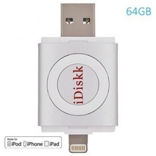 iDiskk ID64S Flash disk 64 GB 2v1 IDISKK pro Apple iPhone/MacBook a další - Lightning/USB – Silver