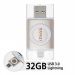 iDiskk ID32P Flash disk 32 GB 2v1 IDISKK pro Apple iPhone/MacBook a další - Lightning/USB – Pink