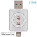 iDiskk ID128S Flash disk 128 GB 2v1 IDISKK pro Apple iPhone/MacBook a další - Lightning/USB – Silver